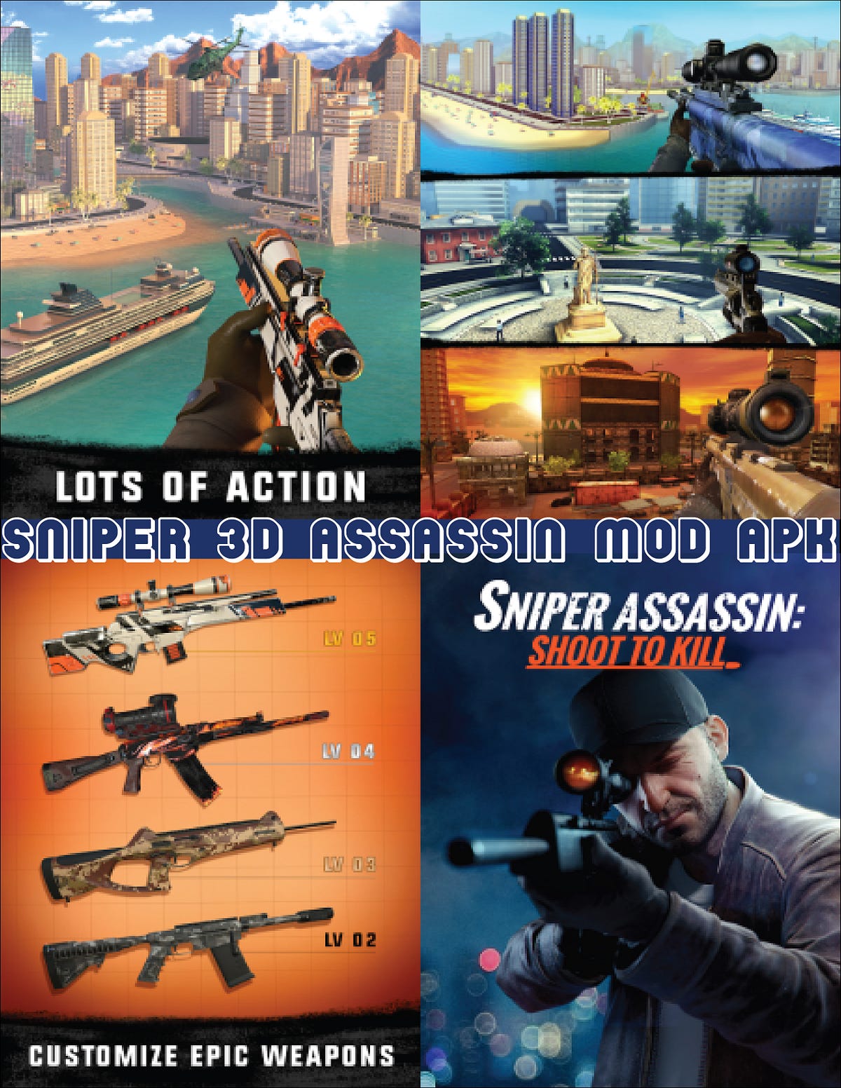 Download Sniper 3D Assassin Mod Apk 2.14.5 (Unlimited Money/Cash) by Mohit Singh Medium