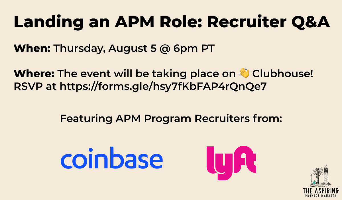 Landing an APM Role Recruiter Q A The Aspiring Product Manager