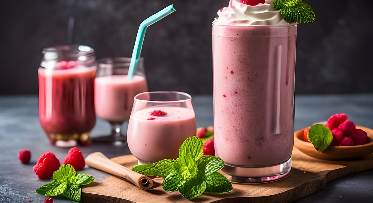 Refreshing Raspberry Mint Milkshake A Cool and NutrientPacked Summer Delight by