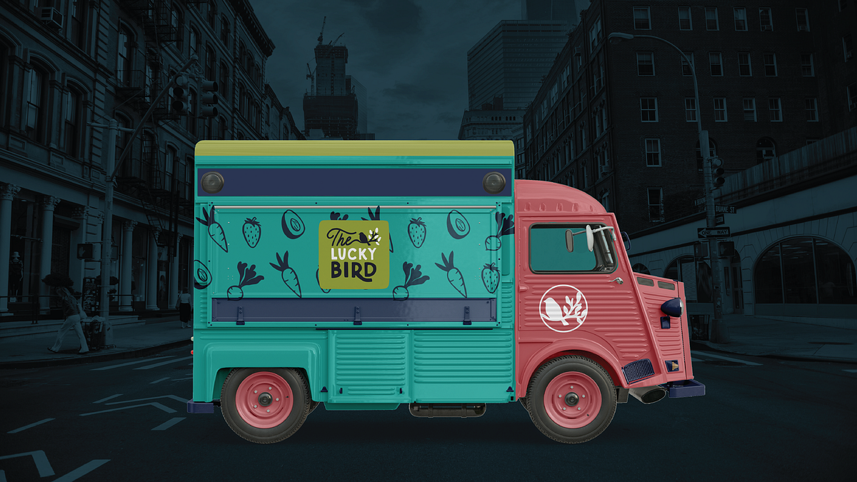 The Lucky Bird Food Truck. Designed by Juliet Trout | by Juliet Trout