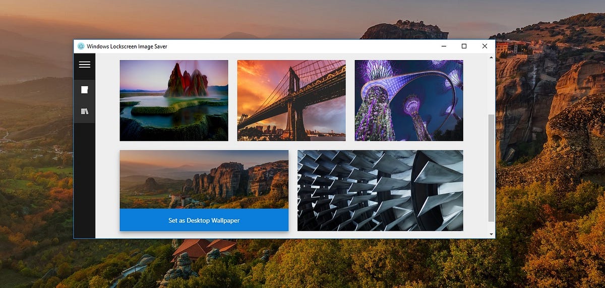 How to build a JavaScript Desktop App That Saves Windows Spotlight ...