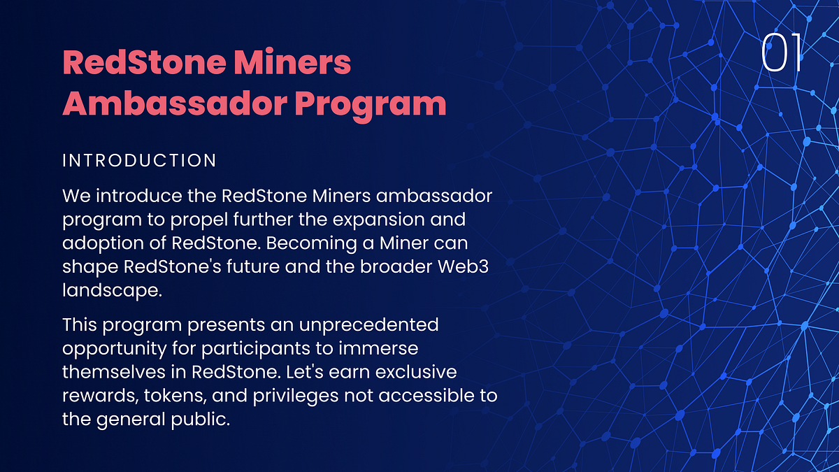 Consider the RedStone Miners Ambassador Program: Unlocking the Future ...
