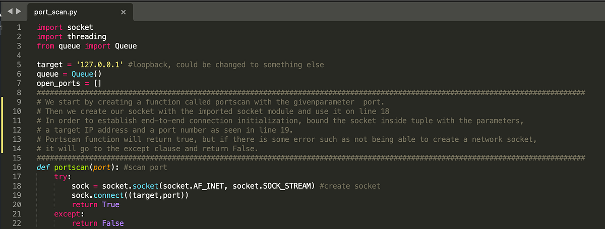 Very Simple Port Scanner - _m1le5 - Medium