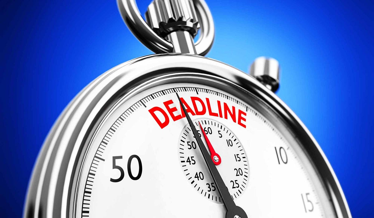 Deadlines Create a Better Life