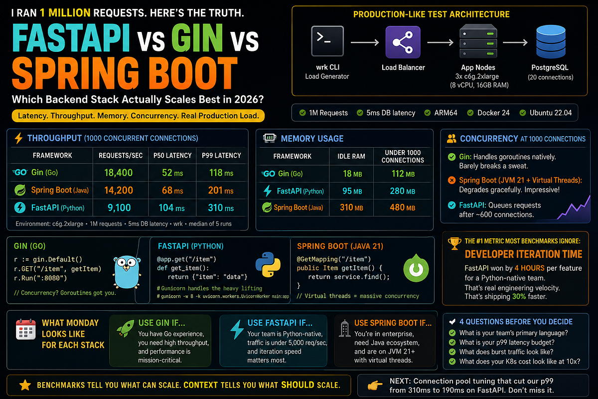 FastAPI vs Gin vs Spring Boot: Which Backend Stack Actually Scales Best ...