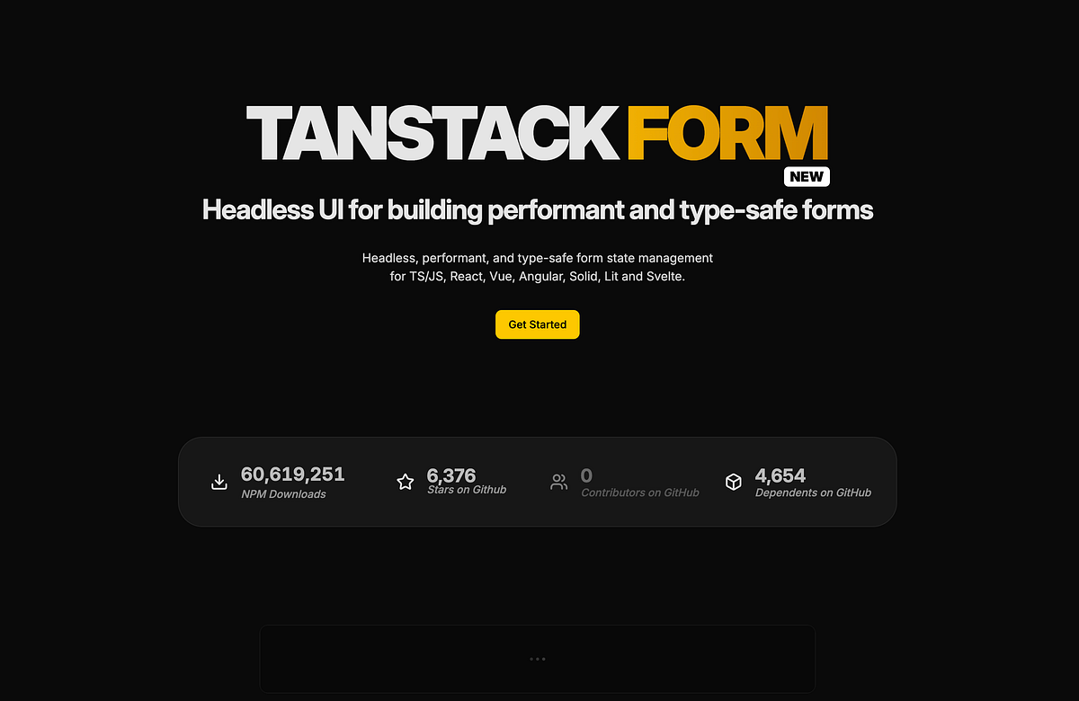 TanStack Form: Type-Safe Forms Done Right | by hariom mahato | Medium