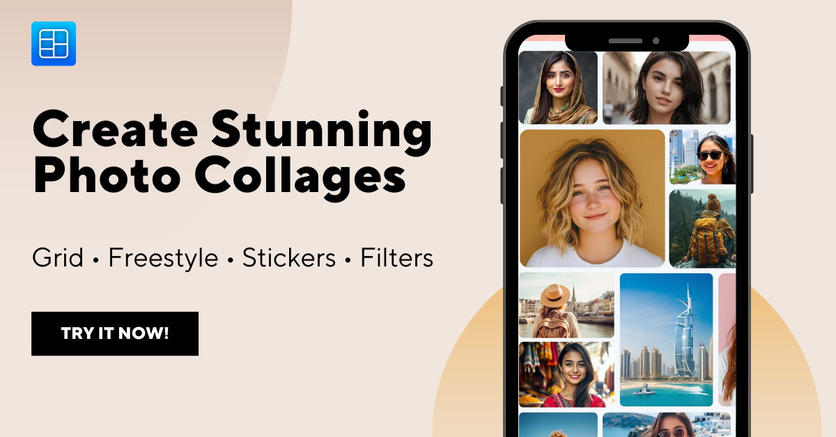 Create Stunning Collages with Grid or Freestyle Layouts — Your Style, Your Creativity!