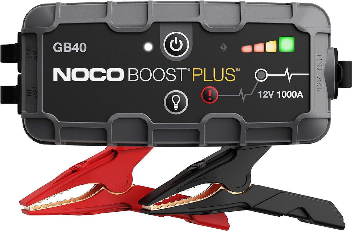 NOCO Boost Plus GB40 1000A UltraSafe Car Battery Jump Starter, by