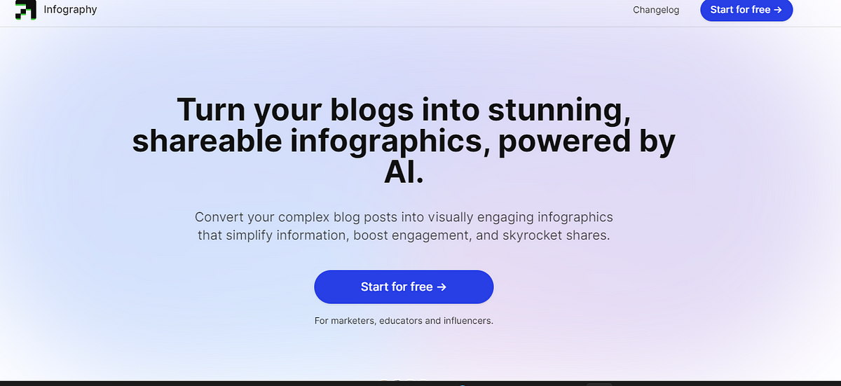 Infography Easy Text To Image AI Generator: For Creators