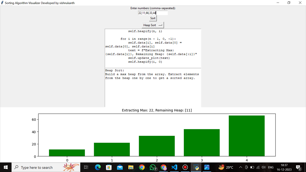 Embarking on a Visual Coding Odyssey: The Sorting Algorithm Visualizer ...