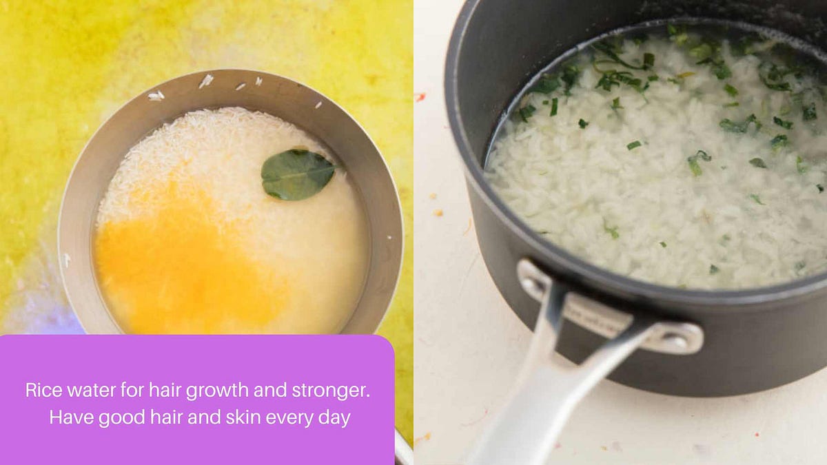 Rice water for hair growth and stronger. Have good hair and skin every