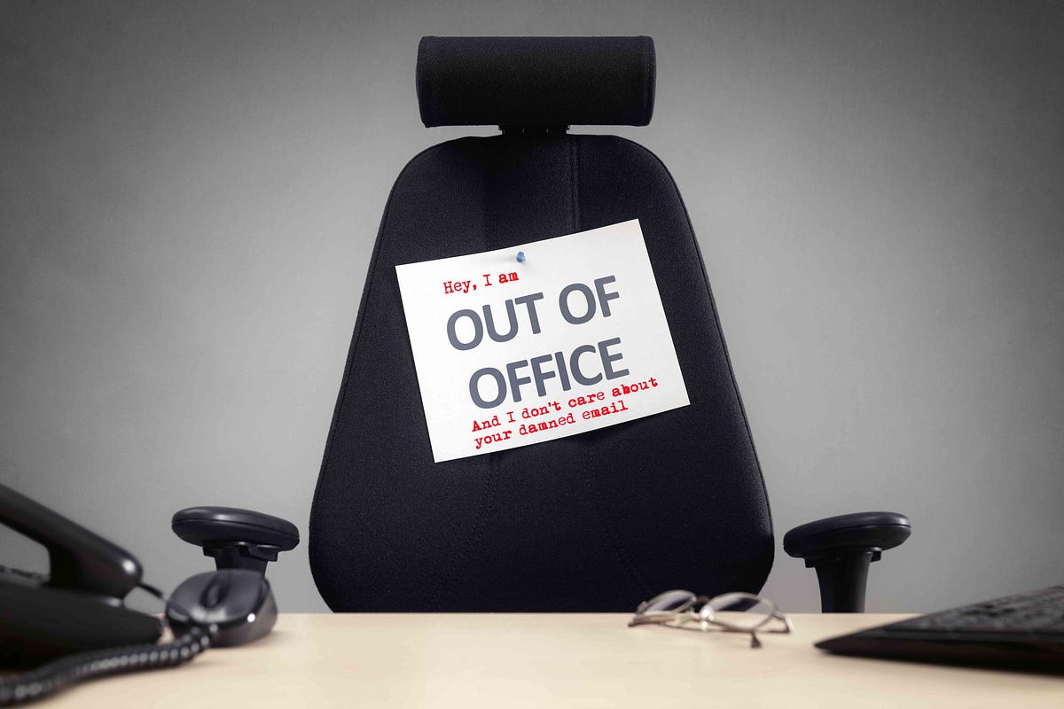 How to use Out of Office without being a douchebag. by Simon Colman