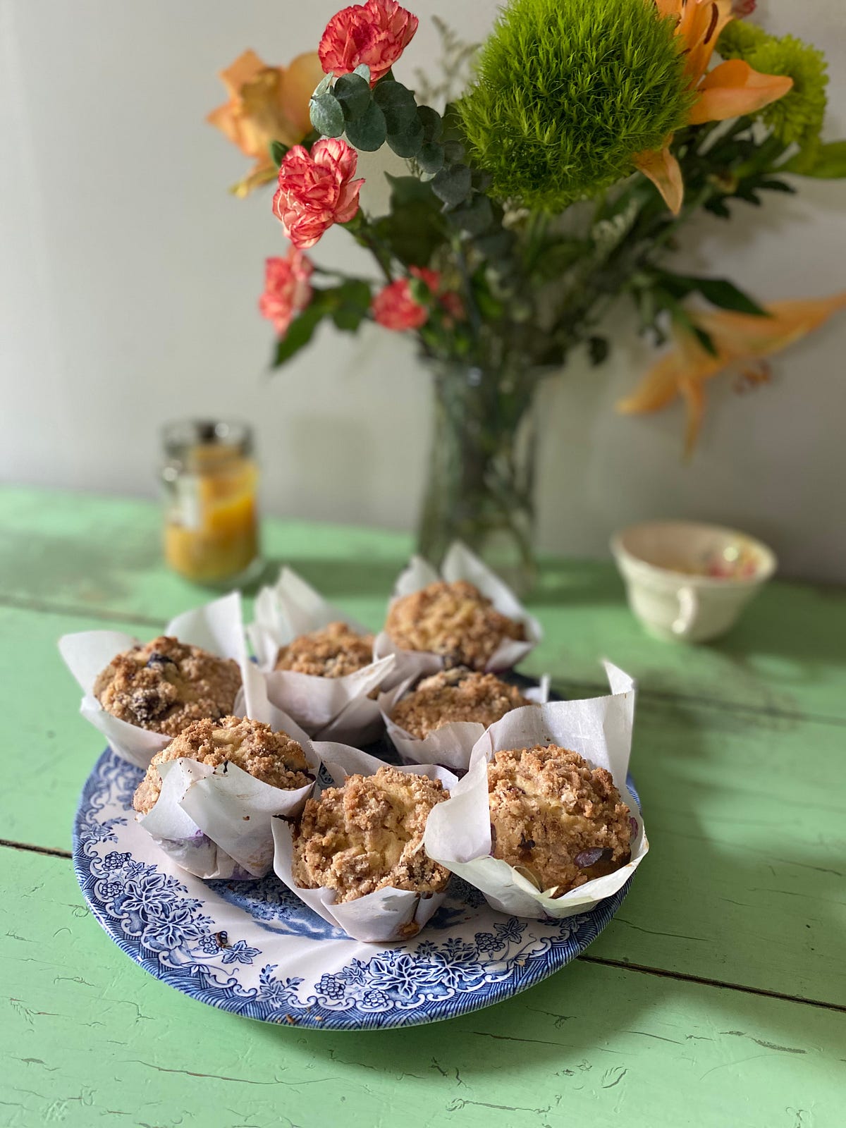 Earl Grey Blueberry Muffins. (from Half Baked Harvest cookbook) by