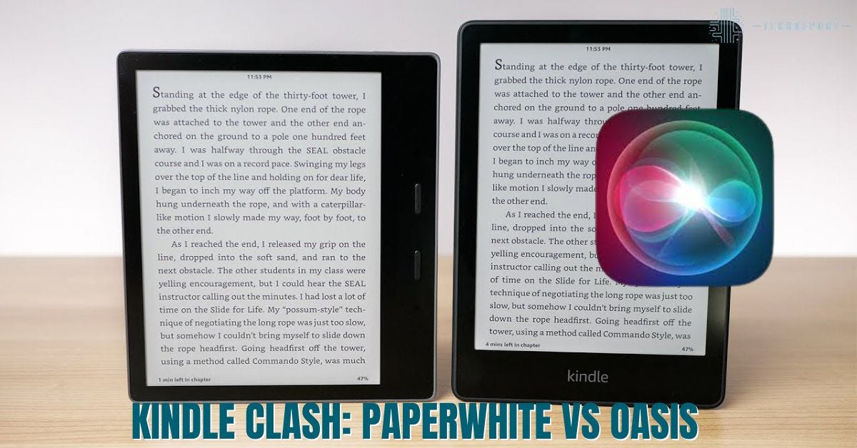 Kindle Clash Paperwhite vs Oasis Techreport.review Medium