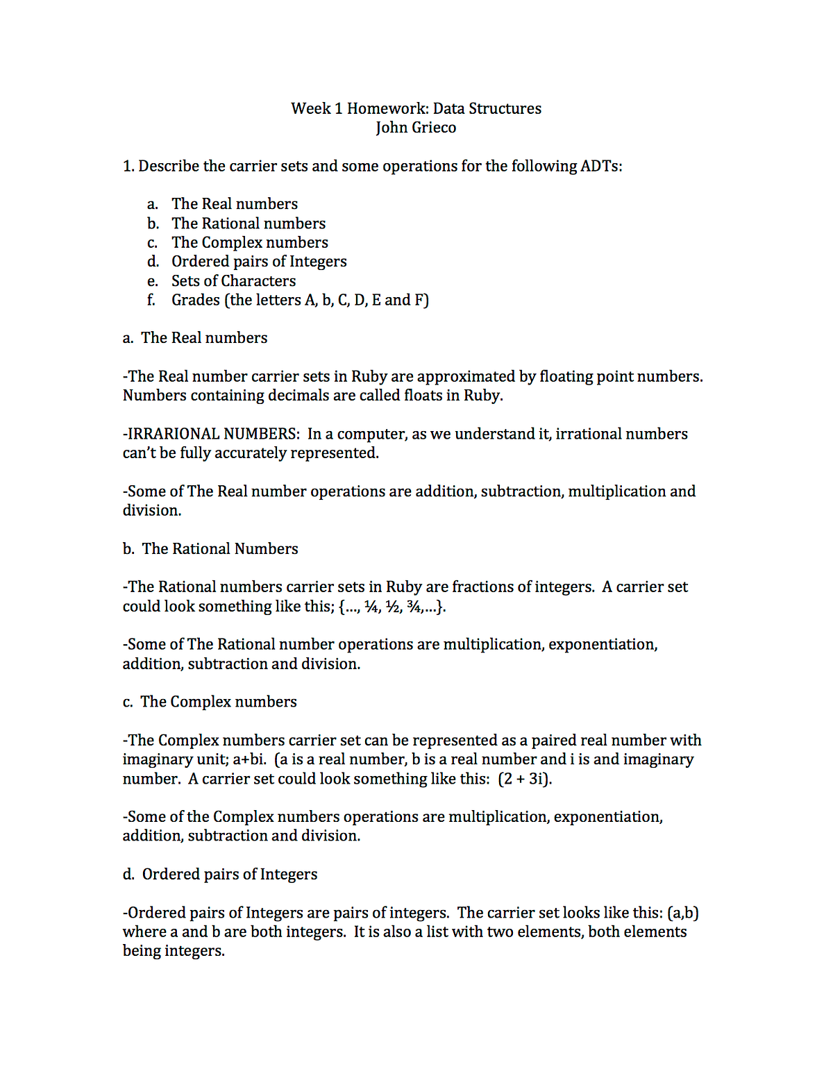 John’s Week 1 Data Structures Homework | by John Grieco | Invisible ...