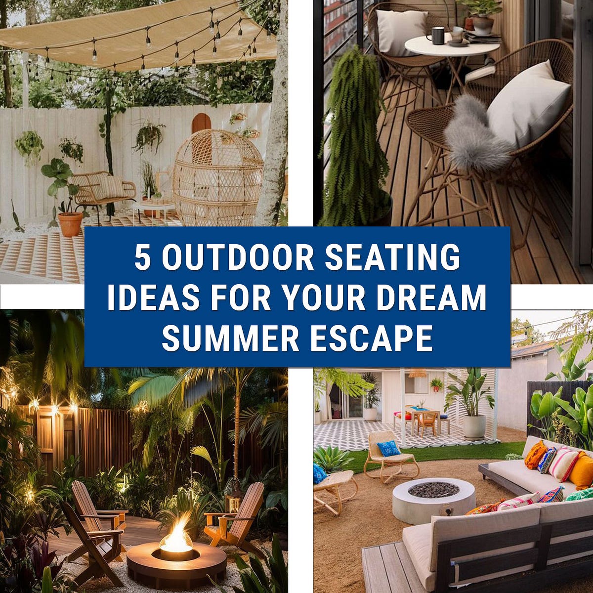 Unwind in Style 5 Outdoor Seating Ideas for Your Dream Summer Escape