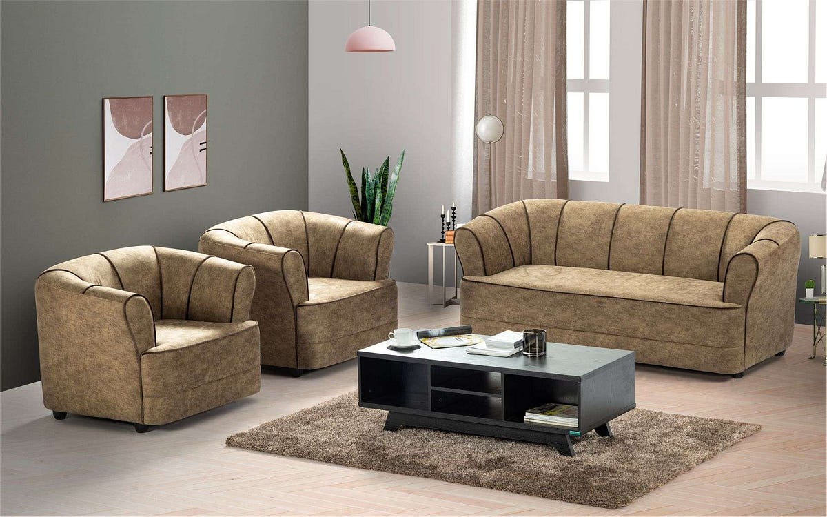 Buy Crislan Sofa Set 3+1+1 Seater online at best price by Damro