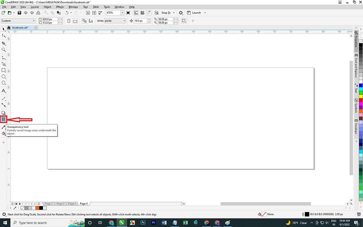 How to make poster in CorelDraw and Transparency tool ,Quick Trace