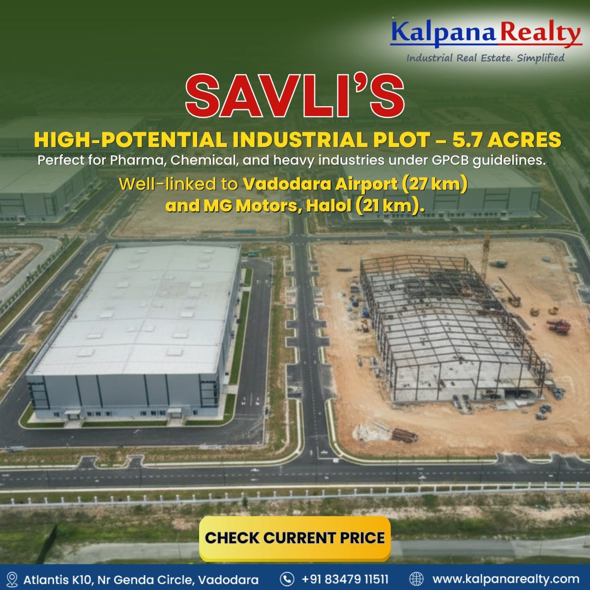 Looking for Industrial Plot in Savli