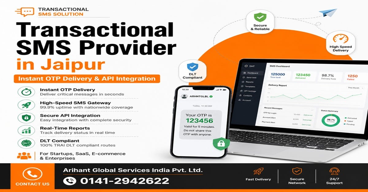 Transactional SMS Provider in Jaipur - Arihant Global