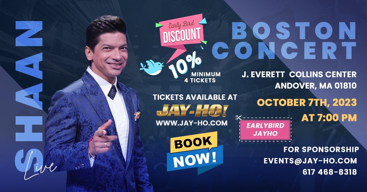 Shaan Musical Concert 2023 in Boston, USA by Jay Ho Show Medium
