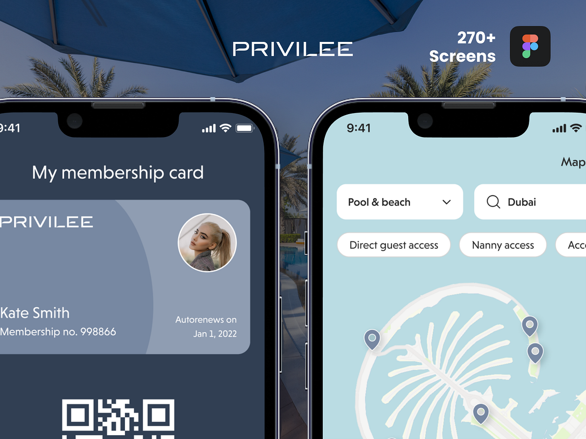 Case Study Membership Mobile App UI/UX Design by Ana K Senior UI