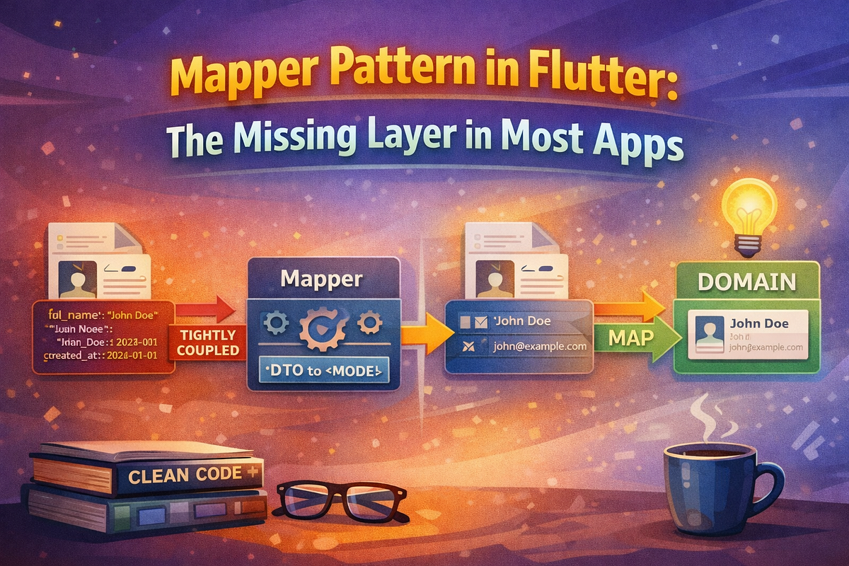 🧩 Mapper Pattern in Flutter: The Missing Layer in Most Apps | by Naman ...