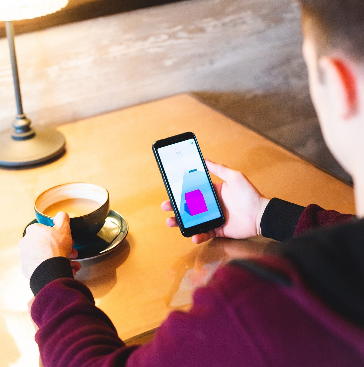 First handsfree ComputerVisionbased mobile game with OpenCV and