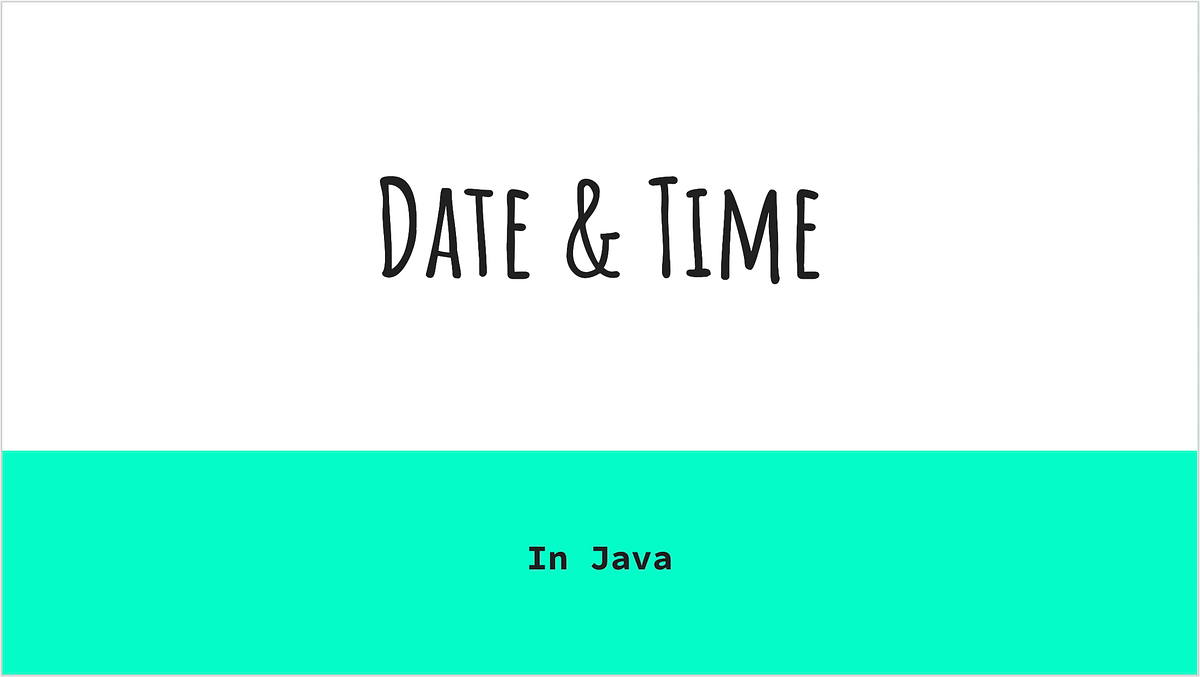 Date and Time in Java. In this article, we will go over how to… by