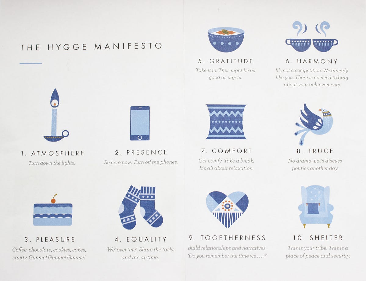 What is the Hygge Manifesto?. Unless you have been living in a cave… | by  SlowBox | Simple Living | Medium