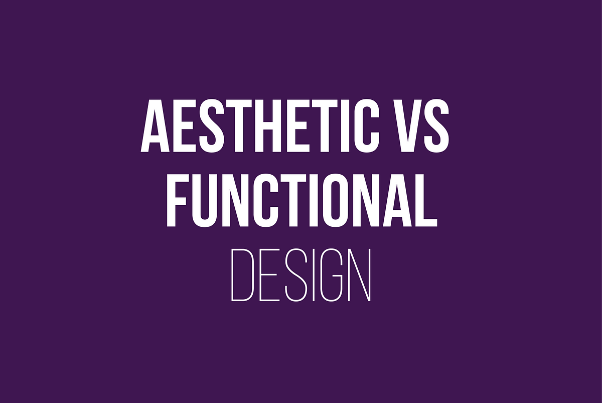 Technical - the difference between something functional verses something  functional and aesthetically pleasing..