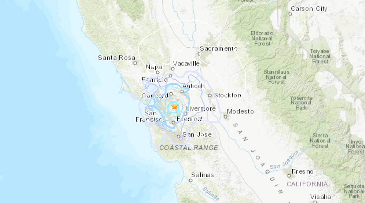 Image of: 3.8-Magnitude Earthquake Rattles East Bay