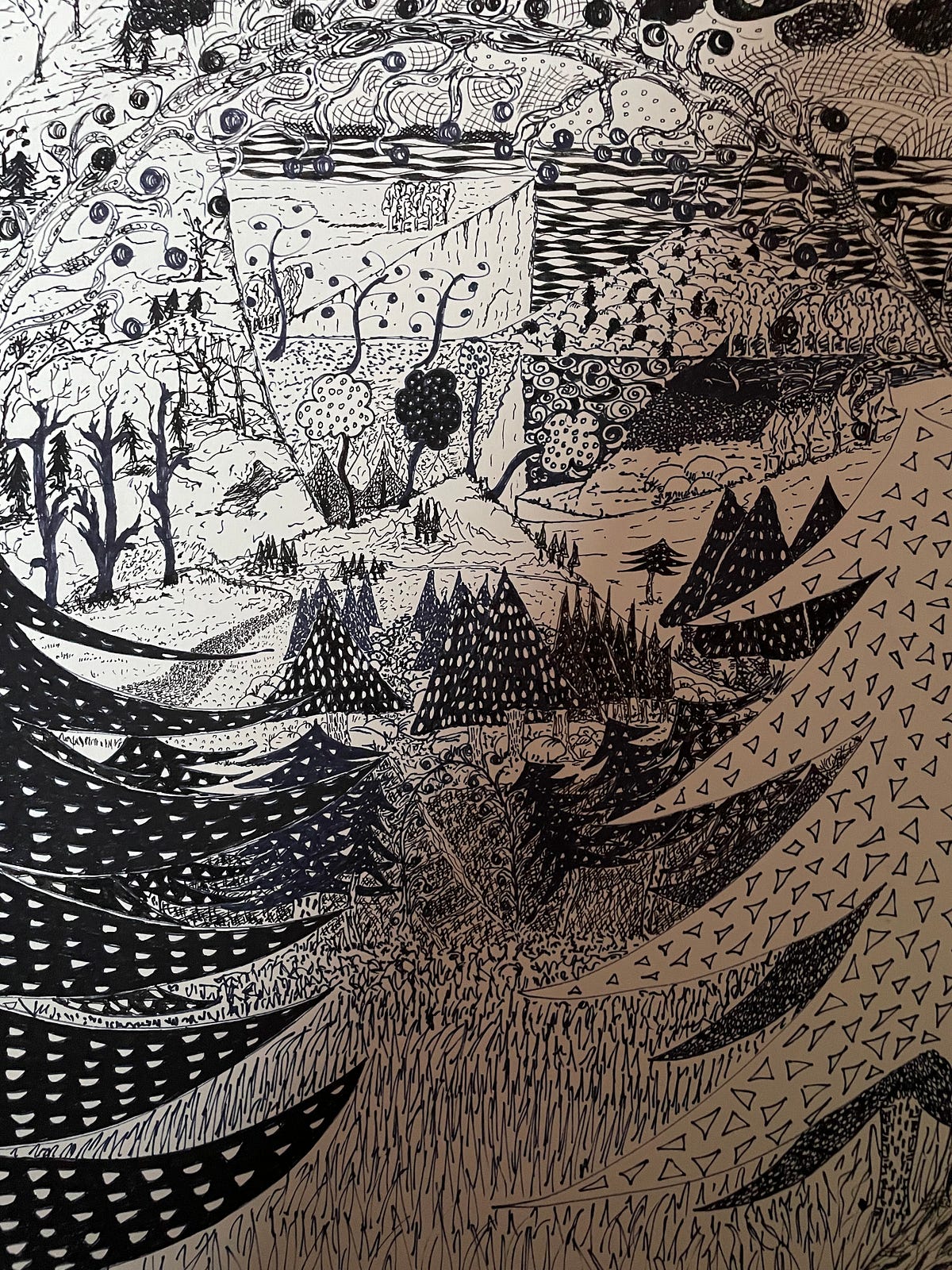 A Drawing a Day: Sunday in Nature: naïve art | by Hermione Wilds Writes ...