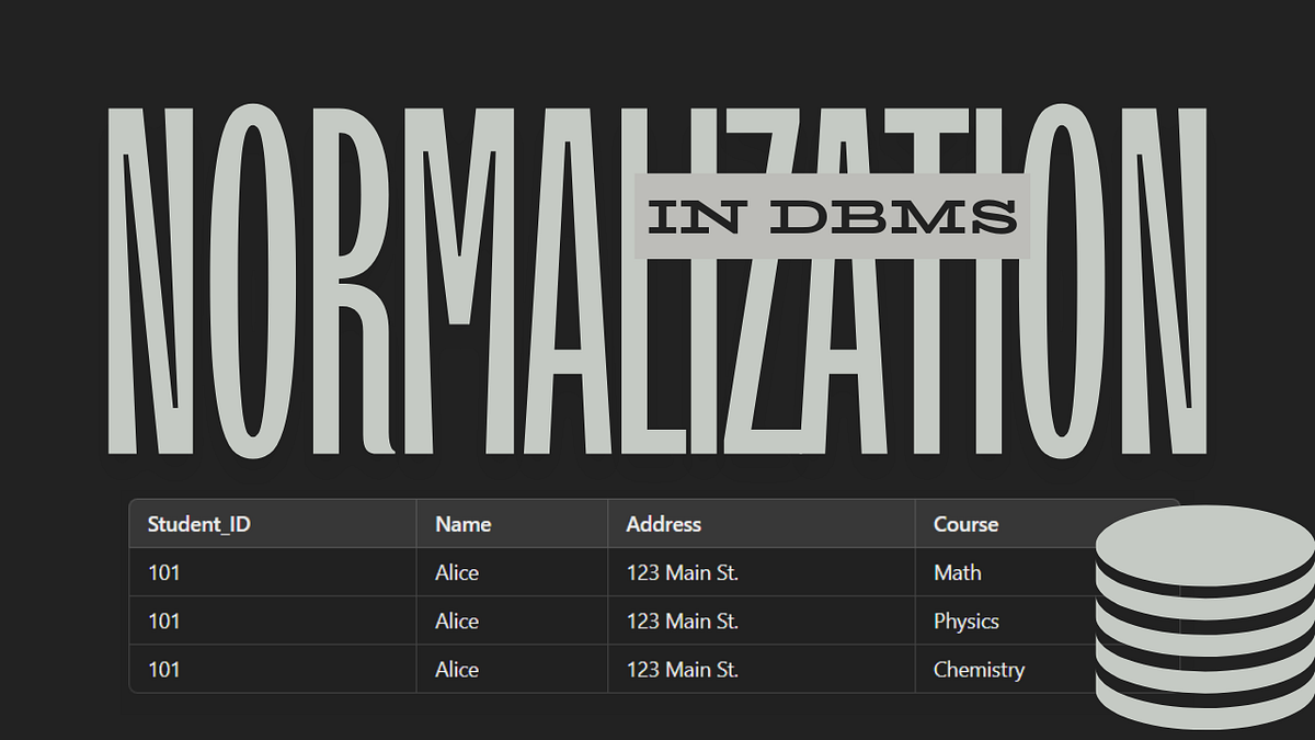 What is Normalization in DBMS?. What is Normalization? | by ...