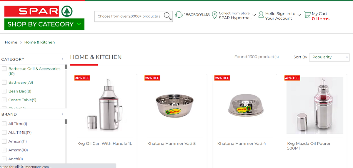 Buy kitchen accessories online at SPAR Sparindia Medium