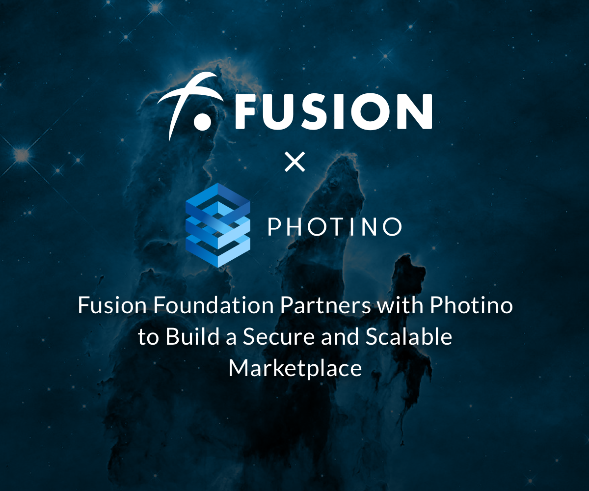 Fusion Foundation Partners with Photino to Build a Secure and Scalable Marketplace