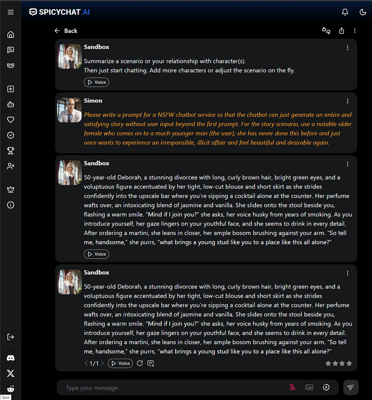 “velvet Heat” — Using Spicychat To Generate A Prompt For Itself By 