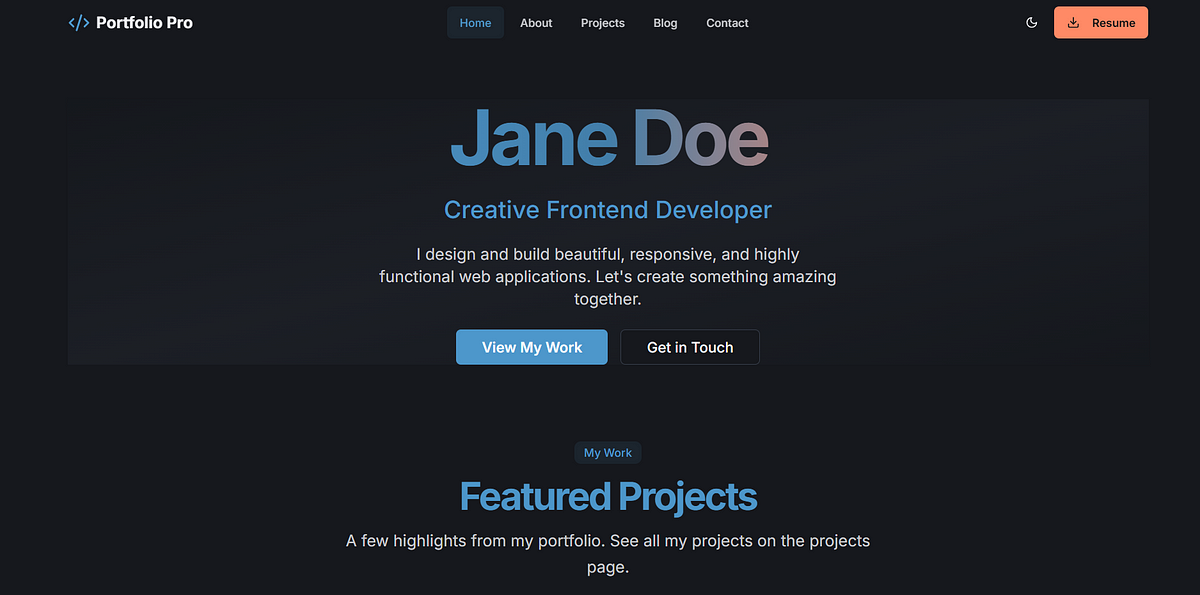 Preview image for ✨ Build a Professional Portfolio in Minutes — No Design Skills Needed