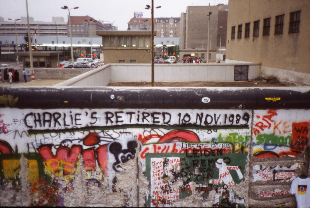 The Berlin wall came down in 1989, Hasselhoff was there and so was I