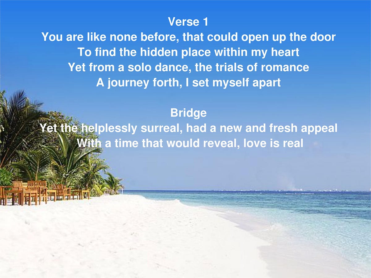 A Dream Come True. Verse 1 You are like none before, that… by Geraldine Taylor Medium