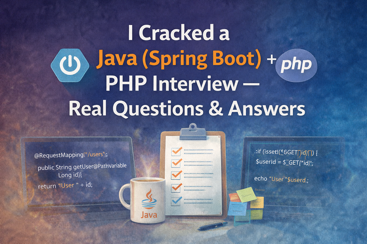 I Cracked a Java (Spring Boot) + PHP Interview — Real Questions ...