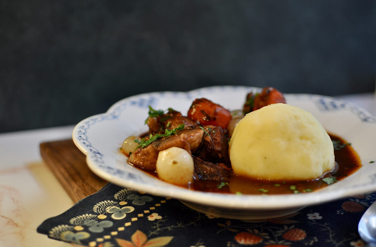 Beef Bourguignon with Mashed Potatoes by Jipbap Mama Medium