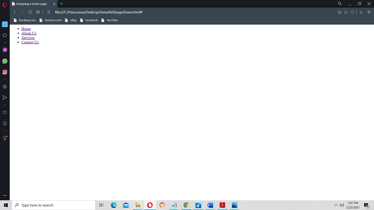 Design A homepage using html and CSS | by Imasha Dilakshi | Medium