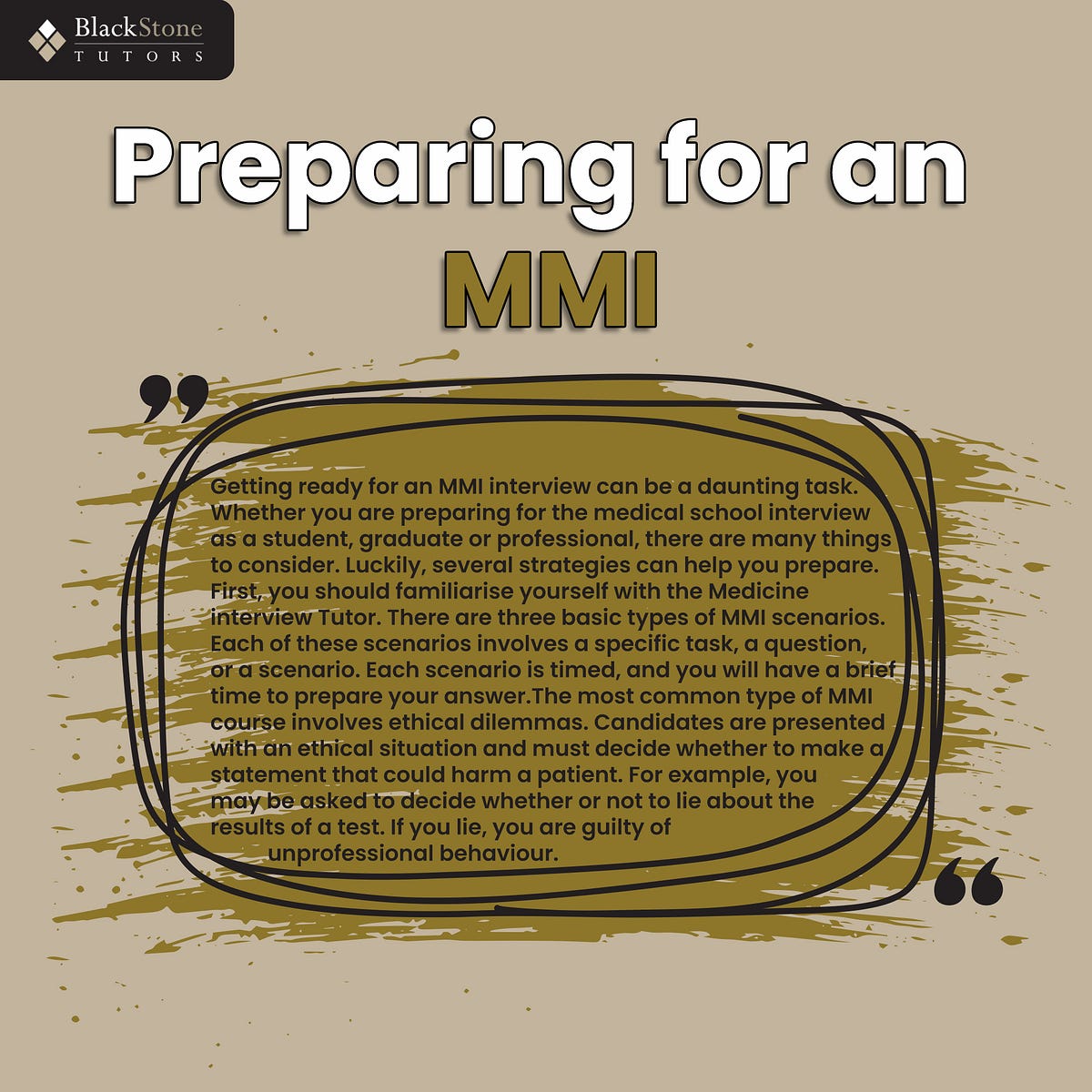 Why Hiring an Medicine Interview Tutor is Beneficial? Blackstone