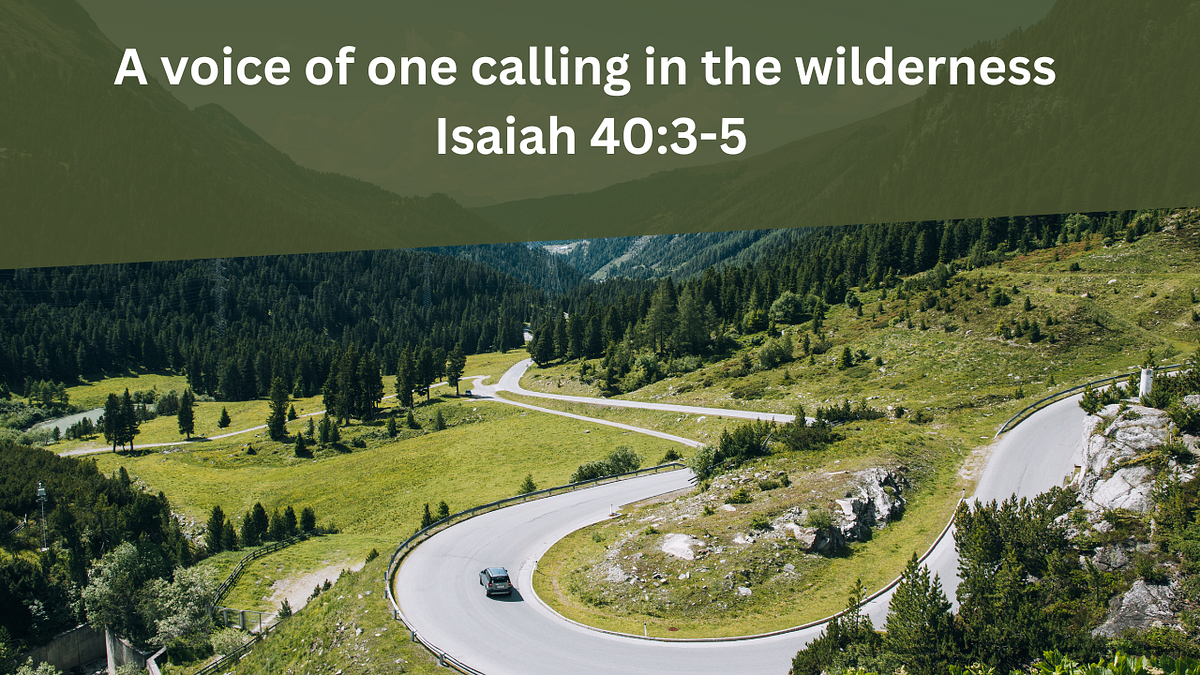 Finding Hope in the Wilderness. Understanding Isaiah 4035 for… by Ripton Green Koinonia