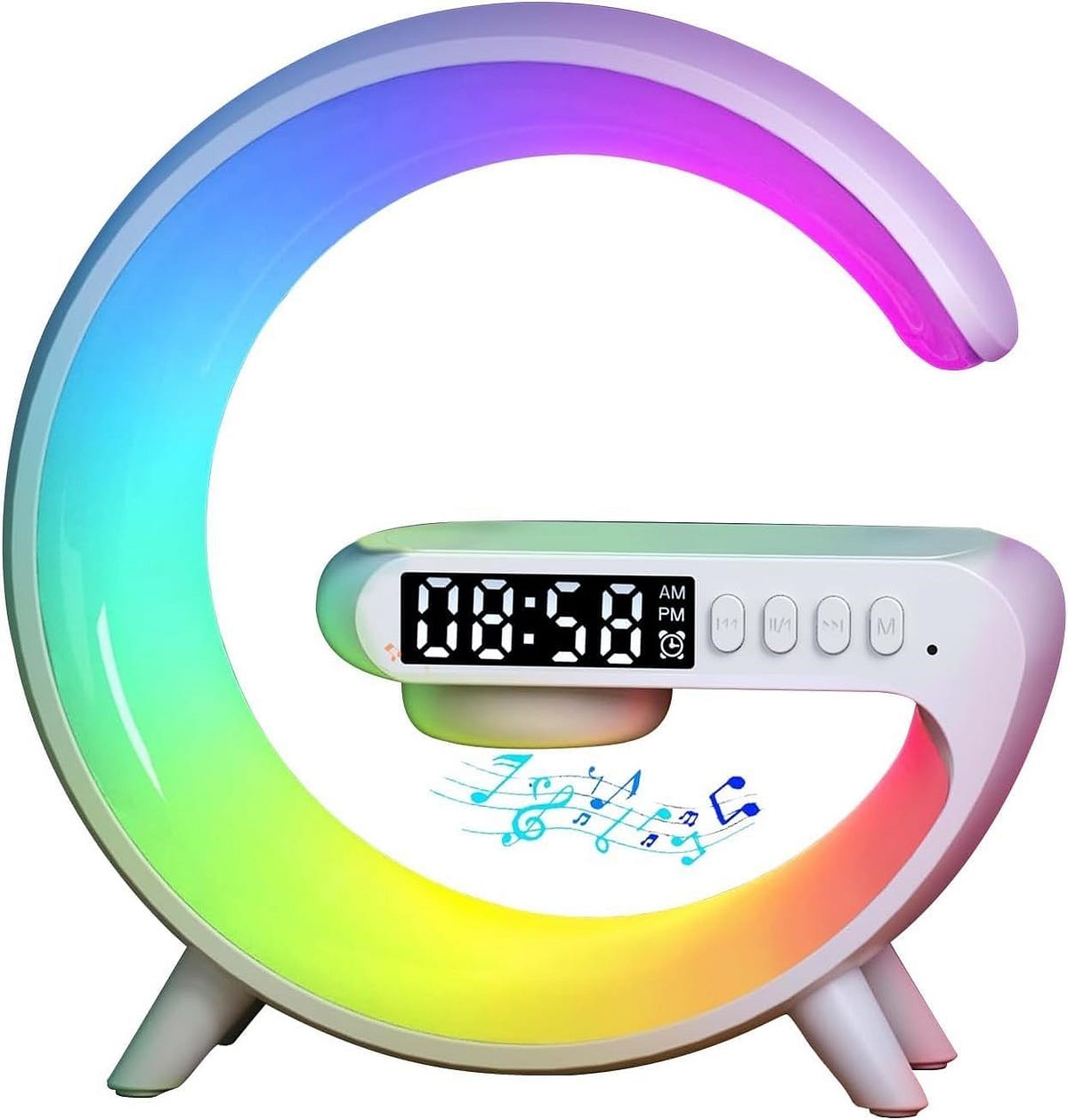 Bluetooth Speaker Wireless Charger Lamp