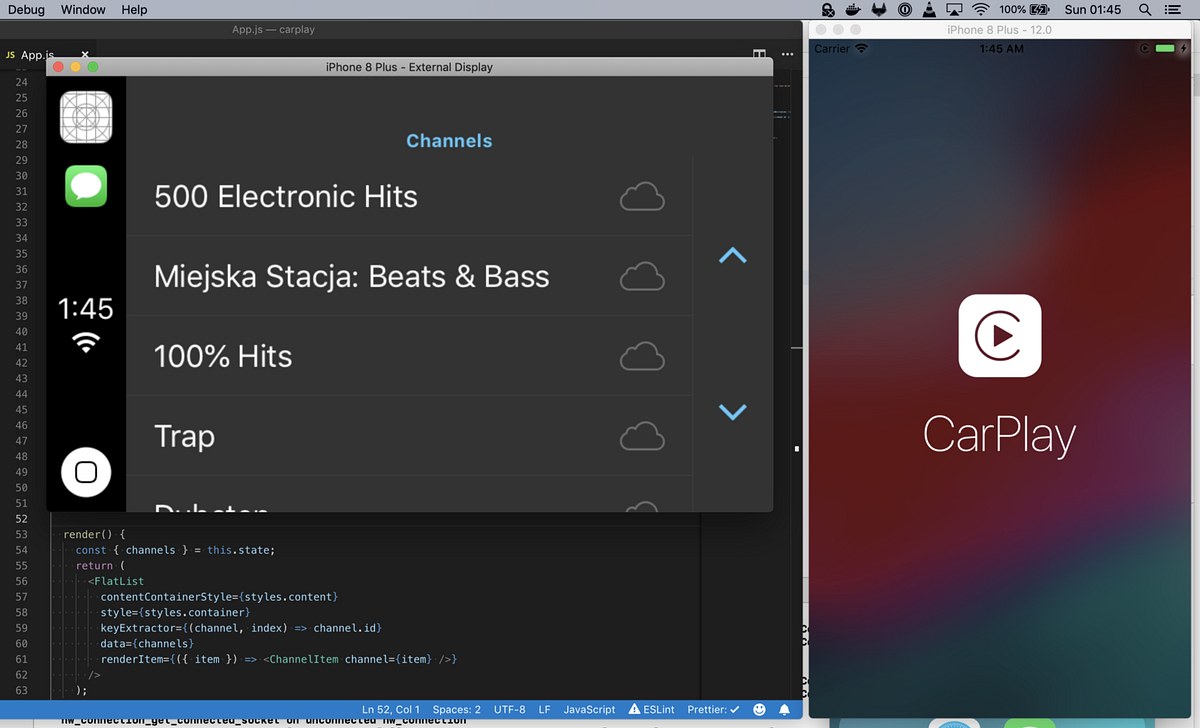 Advanced React Native 2 Apple CarPlay by Gabor Wnuk Medium