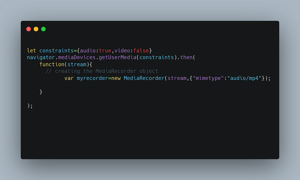 HOW TO USE JAVASCRIPT TO RECORD AND PLAY AUDIO IN THE BROWSER. | by ...