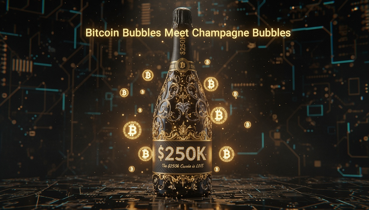Bitcoin Bubbles Meet Champagne Bubbles: The $250k Cuvée is LIVE on  Smartwine.ai | by David Garrett | dVIN Labs | dVIN Labs
