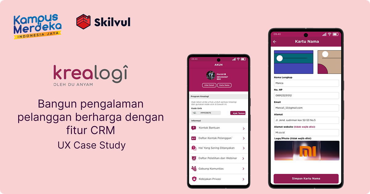 Bangun pengalaman pelanggan berharga dengan fitur CRM — UX Case Study ...